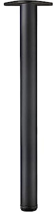 1 Pcs Pieds de Meubles en Alliage D'aluminium Pattes Cylindriques pour Tables Réglables,Jambes de Support en Métal,pour Table à Manger,Bureau de Bar,avec Vis,Personnalisable (70cm(27.6in),Black)