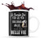 Planetee Tasse Bouledogue Anglais Je travaille dur | Mug Café Thé Idée Cadeau humour mignon pour propriétaire de chien