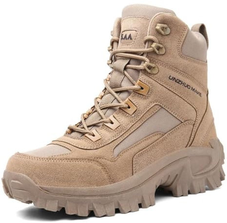 Herren Militärstiefel Atmungsaktiv Armeestiefel Taktische Spezialstiefel Mit Reißverschluss Neuheiten Black 39