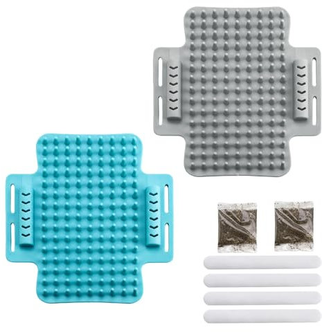 2 Piezas Cepillo para Gatos, ZIJANG Rascador Sofa Gatos Esquina, Peine para Gatos con Hierba Gatera, Cinta Adhesiva de Doble Cara Cepillo de Gato para Pelos de Gato Largos y Cortos, Masajear el Picor