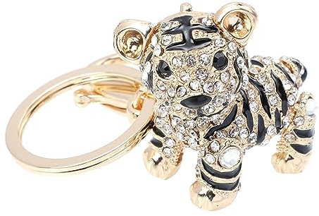 VALICLUD Tiger Schlüsselanhänger Strass Anhänger Mit Kristallen Taschenpendant Für Schlüssel Auto Und Handtaschen Perfektes Zum Neujahr Für Tiger-geborene