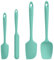 U-Taste Juego de 4 Espatulas: 250℃ Silicona Cocina Reposteria Lengua Resistente al Calor Utensilios de Espátula para Cocinar y Hornear, Paletas Cocina Antiadherentes Flexibles sin BPA (Aqua Sky)