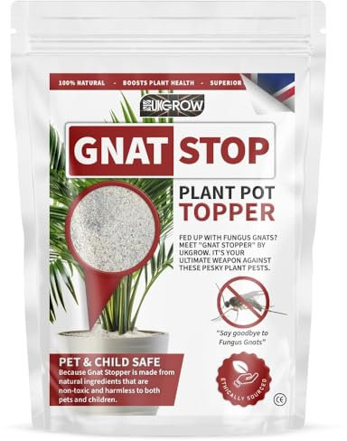 2 Litre - Gnat Stop - Gnat Stopper - Plant Pot topper - 2 Litre - Natual Gnat killer -Gnat Stop: Your Secret Weapon for a Gnat-Free Indoor Garden (Plastic Bucket)
