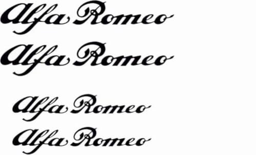 Hicsticayt Stickers Aufkleber für Bremssattel Schwarz Kompatibel mit Alfa Romeo Bremsen (schwarz)