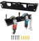 BlyeMichdi 2 Bay Angle Grinder Holder with Discs Hook Rack,Grinders Power Tools Holder Storage Rack,Wall Mounted Hook Clip Tool Store,Organizer Bracket for Cutters Polishers