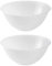 Homeshopa Plastic Mixing Bowl, 2 Litre 2 Pk Reusable Kitchen Cooking Serving Bowl, Non Slip Base, Compact & Stackable, Popcorn Salad Bowl for Food Prep Baking, Dishwasher Safe, 20cm Clear