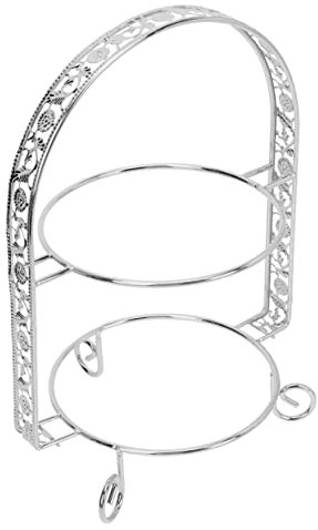 SHOWERORO Torta Espositore Per Dessert e Cupcake Alzata Decorativa in Metallo Per Torte Da Festa Compleanni Tea Party e Banchetti