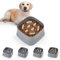 GUUSII HOME Gamelle Anti Glouton Chien Grande Taille Moyen Gamelle Chat Anti Glouton Bol pour Chiot Toutes les Races Hauteur Réglable Facile à Nettoyer Dog Slow Feeder Adjustable 19*19*10 cm (Gris)