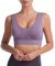 Angxiwan Fishing Deals of The Day Sports Bras Women Full Coverage Activewear Bra Super Comfort Push up Bralette Breathable Wide Strap Crop Tops Vest Seamless Good Deals for Today