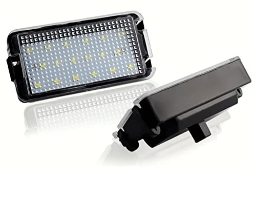QASULER 2pcs Car LIGHT Number License Plate Lights, for Seat Ibiza 6L Ab Arosa Altea Cordoba MK1 MK2 Leon 1M Toledo 5P 2004-2009 License Plate Light
