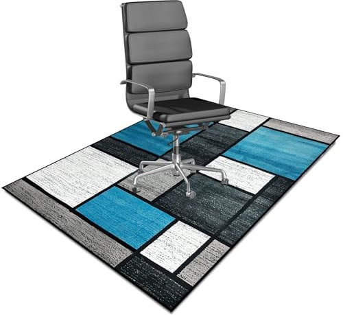 Office Chair Mat 36X48, Carpet Protectors BPA Free Non Slip, Computer Rolling Rug with Delicate Cover, Desk Floor Underlays for Home Office Hardwood Ground Kitchen Living Room, Easy to Clean