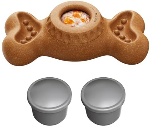 Niumowa Extrem Kauspielzeug für große Hunde – unzerstörbar | Robustes Gummi-Spielzeug, herausnehmbarer Leckerli-Behälter, lebensmittelecht, einfrierbar, fördert ruhiges Kauen&Zahnpflege