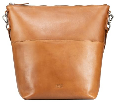Jost Leder Schultertasche Tablettasche Rana Shoulder Bag Cognac braun