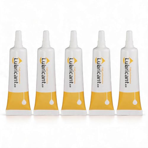 Sxhlseller Zipper Lubricant 5Pcs 10g Clear Grease for Snaps and Fasteners, Suitable for 3D Printer Rails and Metal Zips Working from -20C to 120C Temperature Range