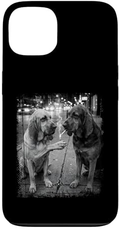 Bloodhound Dogs Lighting Up Urban Street Scene Case for iPhone 13