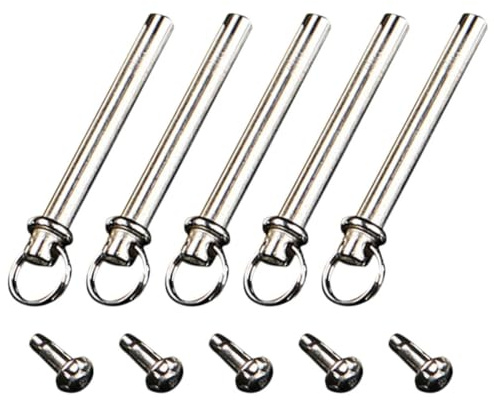 AKOOSY Kit Riparazione Ventaglio Rivetti in Acciaio Inossidabile per Albero di Ventaglio Pieghevole, Leggero e Portatile, per Manutenzione e Uso Fai-da-te, Confezione 5 Set