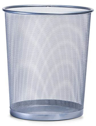 Zeller 18101 Papierkorb, Mesh ø29.5 x 35 cm, Silber