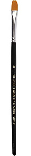 Pinsel Gold Line Größe 8, B: 9 mm, flach, 12 Stück