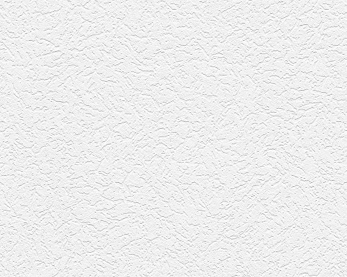 A.S. Création Strukturprofiltapete Simply White 4 Tapete 10,05 m x 0,53 m weiß Made in Germany 647535 6475-35