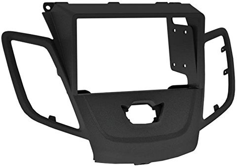 2 DIN Radioeinbauset Blende Radioanschlusskabel Antennenadapter Komplettset für Ford Fiesta JA8 10/2008-01/2013 schwarz