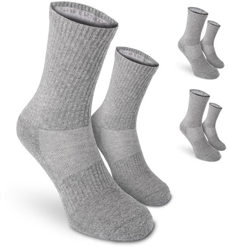 Chaussettes anti-moustiques Safersox, 3 Paires, Gris chiné, 43-46
