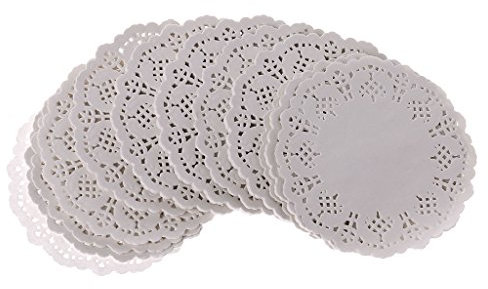 KOFUN Centrino di carta, 200 pezzi, sottobicchieri rotondi in pizzo, tovagliette all'americana, per matrimoni, eventi, feste, idea regalo