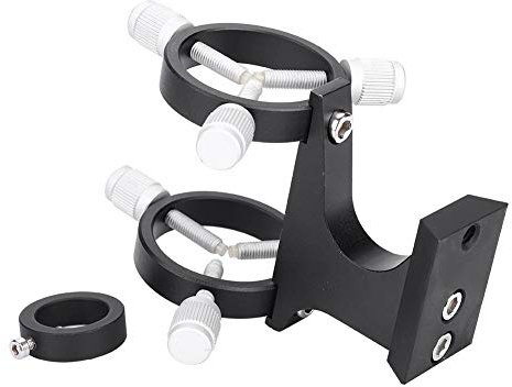 MAGT Telescopios Astronomicos, portalápices para telescopio Anillo de fijación para telescopio astronómico Soporte de Alcance de Buscador, Aleación de Aluminio Negro