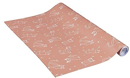 Venilia Klebefolie | Cat Katzen Koralle | 45 cm x 2 m, Stärke 95μ | selbstklebende Möbel-Folie, Dekofolie, Tapete, Küchenfolie | PVC ohne Phthalate | Made in EU