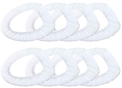 50pcs Toilet Mat Hostipal Toilet Seat Covers Waterproof Seat Covers Waterproof Toilet Seat Cover Toilet Seat Cushion Non Woven Potty Cover Travel Disposable White