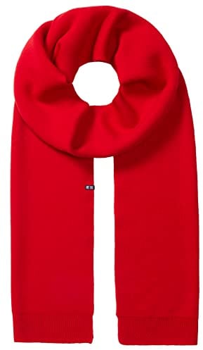 Enter the Complex® Merino Schal aus 100% feinster Merino Wolle, Winter Warm, Weich und Angenehm auf der Haut, Damen und Herren, 210 x 30 cm, Rot