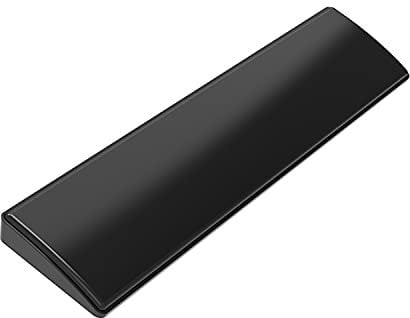 Reposamuñecas ergonómico de espuma viscoelástica con pies de goma antideslizantes Cojín de muñeca para computadora portátil Horas de escritura cómoda trabajando Juegos 11.3 * 2.8 * 0.8in(negro)
