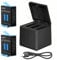 AFAITH Batteries with Battery Charger For GoPro Hero 9 Black, 3-Channel Storage Box Battery Charger with 2 Rechargeable Lithium-ion Battery+Type C Cable for GoPro Hero 9 Black