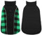 CITÉTOILE Warme Hundemantel Winter, Hundemantel mit Bauchschutz, Wintermantel für Hunde mit Reflektierend, Wendbarer Hundejacke Hundekleidung mit Geschirrloch, Grün, L