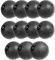 Sporttrend 24® Slamball/Medizinball 2kg, 3kg, 4kg, 5kg, 6kg, 7kg, 8kg, 9kg, 10kg, 15kg, 20kg in schwarz | kein Rückprall/No Bounce, grippige Oberfäche für maximalen Halt (schwarz, komplett Set)