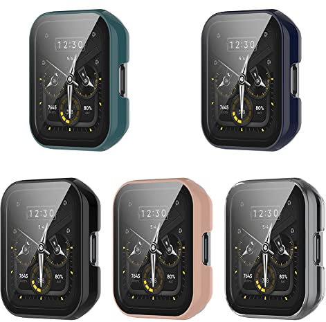 Tyogeephy Funda Compatible con Realme Watch 2 Pro, TPU Delgado Chapado Funda Shock-Proof Cover Todo Alrededor Protector Bumper Shell para Realme Watch 2 Pro Smartwatch