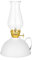 amanigo Matte geölte Lampe mit Griff aus Eisenblech Ölkanne – Retro-Lampe, antike Kerze, Kerosinlampe for Zuhause, Notfall, Camping (7,48 Zoll) (Color : White)