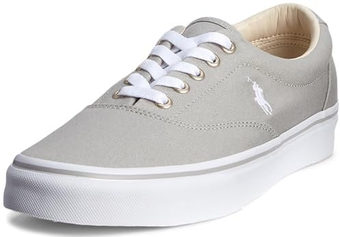 POLO RALPH LAUREN Keaton-Pony Sneaker, Weiches Grau/Weiß Pp, 43 EU