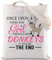 ZJXHPO Esel-Liebhaber-Geschenk There Was A Girl Who Really Loved Donkeys Leinen-Tragetasche, Esel-Motiv, Reißverschluss-Tasche, Once Donkey, Tragetasche, 23.5*17 cm
