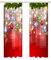 WEITING in Poliestere Rosso - in Poliestere Rosso 2 Pezzi per Porta Finestra,Tende Natalizie Rosse in Poliestere Tende per Porte Decorazioni Natalizie