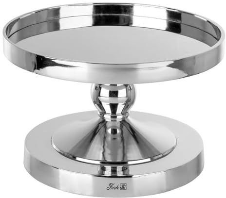 Fink Lamonte, Dekoplatte, Aluminium, Edelstahl, vernickelt, glatt, silberfarben, L. 30,5 cm, B. 30,5 cm, H. 18,8 cm, D. 30,5 cm