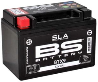 Compatible avec/Remplacement pour 400/600 / 650 BANDIT / 650 750 GSXF GSXR / 600 GSR - BATTERIE BS BTX9 SLA / 300674