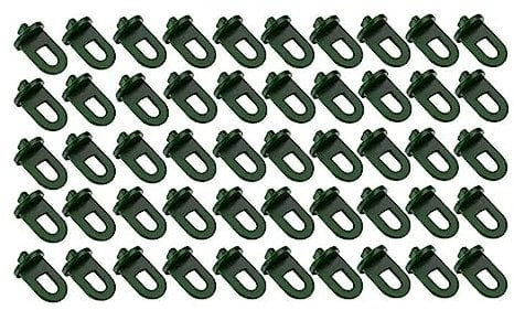 SagaSave 50 Stück Kunststoff Gewächshaus Befestigungsklammern, Gewächshaus Haken Aufhängewerkzeuge, Gewächshaus Zubehör für Garten Hängepflanzen Isolierung Netz-Schatten