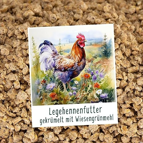 Gefuba Hühnerfutter gekrümelt 25kg | Alleinfutter für Legehennen & Wachteln | optimal abgestimmt für Vitale Tiere| ohne Chemie | 100% Gentechnikfrei