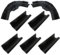 XSPANDER Mounting Brackets for Philips Hue Play Gradient Lightstrip, Black, Plastic, PETG, Corner Mount, Wall Mount