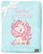 Be Mammy Personalisierte Babydecke mit 3D Applikation Warme Kuscheldecke mit Namen und Geburtsdatum; Perfektes Baby Geschenk; Blanket; Krabbeldecke BE20-280 (Puderblau - Einhorn)