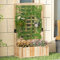SogesHome Jardinière en Bois avec Treillis Bac à Plantes avec Treillis Potager sur Pied pour Jardin, Terrasse et Balcon Grand Bac de Plantation avec Treillis Décoratif