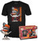 Funko Pop! & Tee: Chainsaw Man Leaping - Large - T-Shirt - Clothes With Collectable Vinyl Figure - Gift Idea - Toys and Short Sleeve Top for Adults Unisex Men and Women - Official Merchandise