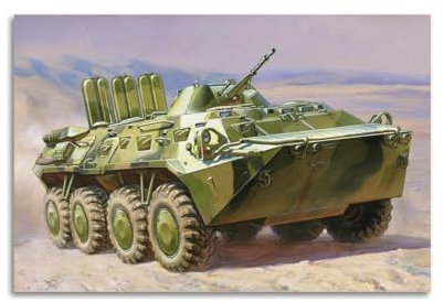 ZSZWHJ Militärfahrzeug-Poster, sowjetischer gepanzerter Personenträger, BTR-80, Poster, dekoratives Gemälde, Leinwand, Wandposter und Kunstdruck, moderne Familienschlafzimmer-Dekoration, Poster, 60 x