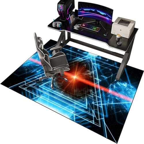 EYKWKB 70 x 100 cm Gaming Chair Mat for Hardwood Floor Anti-Slip Floor Protector for Rolling Chair Office Chair Mat for Carpet Carpet Protector Chair Mat Chair Mat for Gaming Room Home Decor