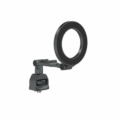 PUKOKO Magic Arm Magnetische Ständer für Mobiltelefone mit Mehreren 1/4'' Schraubenlöchern zur externen Befestigung mehrerer Geräte und 1/4'' Schrauben an der Unterseite, Passend für die Meisten Köpfe